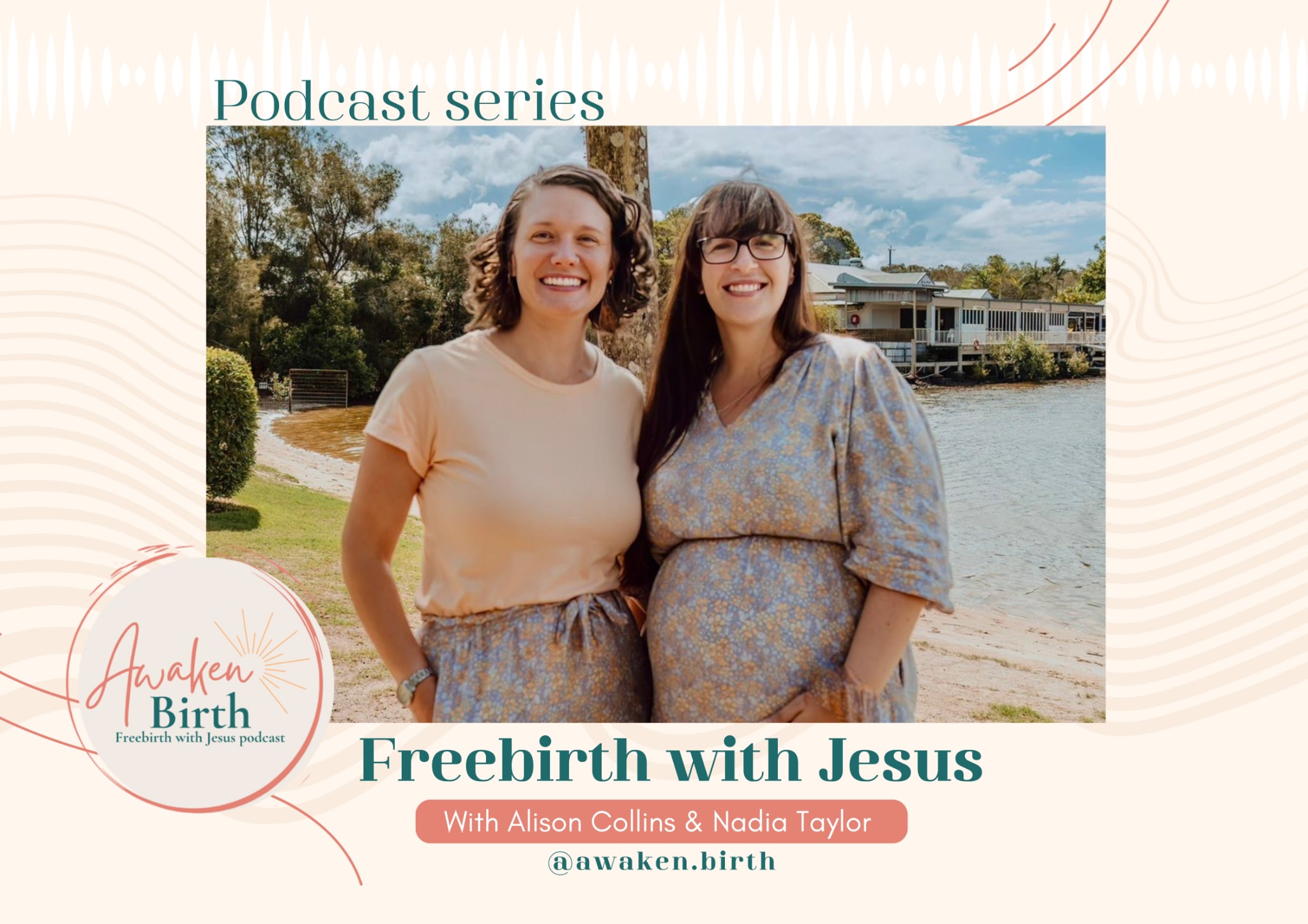 Alison Collins recording the Freebirth with Jesus podcast